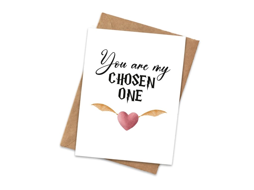 Szerelmes üdvözlőkártya - Chosen One
