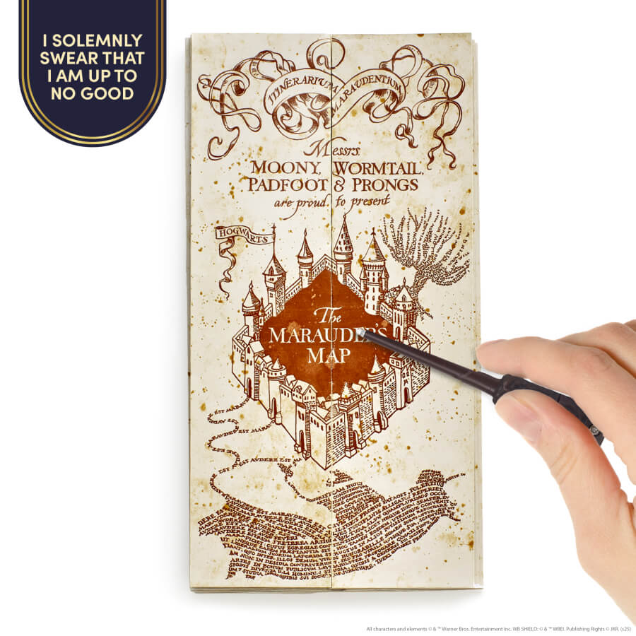 Harry Potter Tekergők Térképe varázspálcával – interaktív