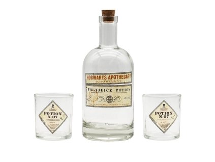 Harry Potter sada sklenic a lehev svetkouzel