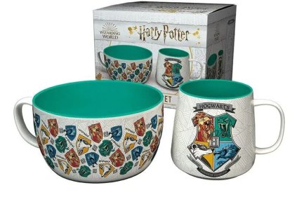 Harry Potter jídelní set Miska s hrnekm Svet kouzel