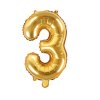 Harry Potter Foliove balonky zlata cisla 3