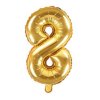 Harry Potter Foliove balonky zlata cisla 8