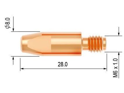 Průvlak 1,0 MB M6 zes.-PB2504-10