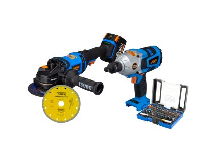 SET aku rázového utahováku ASR 600-3MTB BASIC + aku bruska ABU 150-620 3B SET ASR 600-3MTB BASIC + ABU 150-620 3B