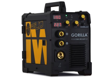 GORILLA POCKETMIG 205 ALUFLUX + hořák IGrip 15 + sportovní hodinky IWELD