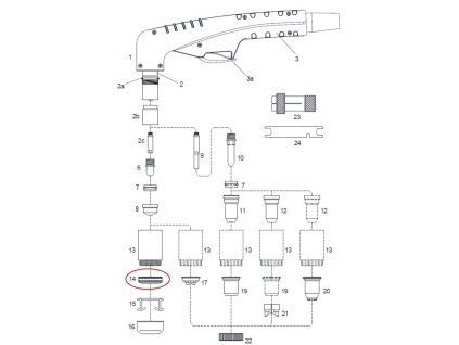 Držák vodícího nástavce LT-150-5390