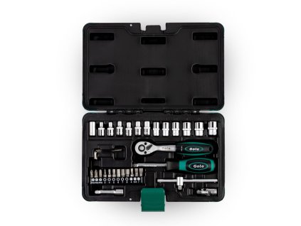 33 dílná sada GOLA nástrčných hlavic 1/4"  Sada hlavic + bitů