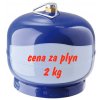 NÁPLŇ PROPAN BUTAN - 2 kg  Láhev propan butan 2 kg