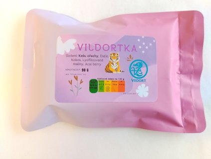 Raw tyčinka kešu, kokos, datle, Malina, acai berry