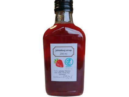 Jahodový sirup 200 ml