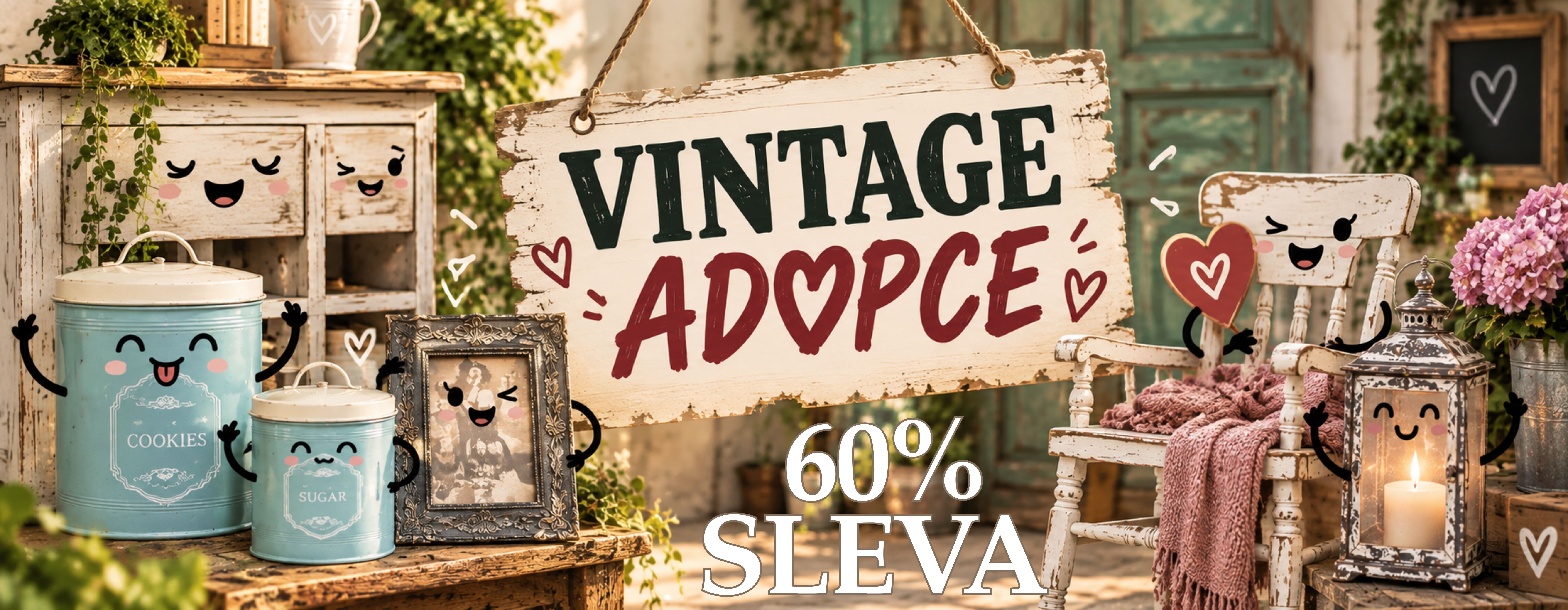 Vintage adopce – výprodej vintage nábytku a doplňků Village Style