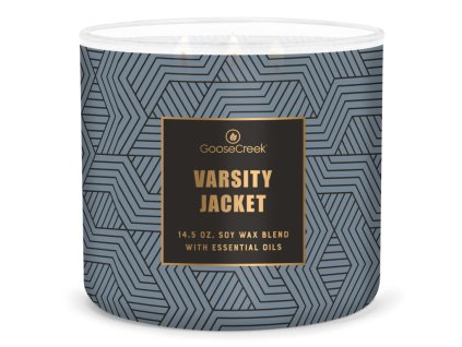 Svíčka MEN'S COLLECTION 0,41 KG VARSITY JACKET, 3 knoty|GOOSE CREEK