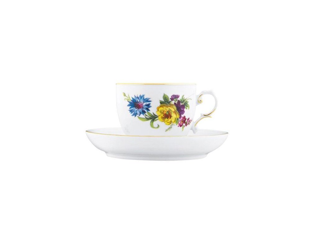 16863 furstenberg bunte blumen kavova salka s podsalkou