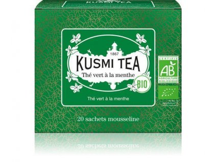 17163 spearmint green tea bio zeleny caj 20 vre kusmi