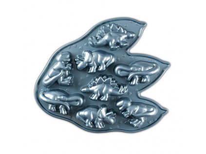Forma na bábovku, dinosaury, modrá Nordic Ware
