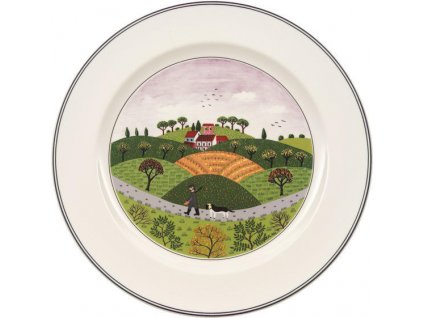 19338 plytky tanier 27 cm polovnik design naif