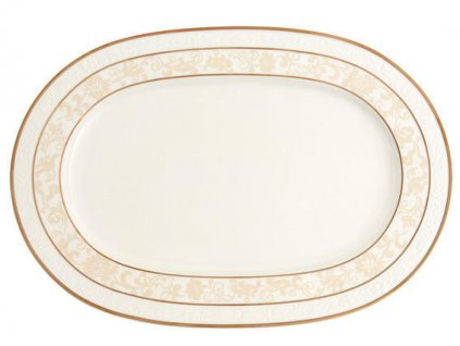 24447 ovalny tanier 35 cm ivoire