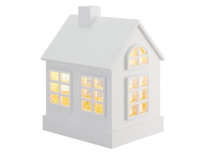 Dekor. lampa 16 cm, biely dom Glamor House Sompex