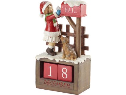 9159 adventny kalendar dievca 22 5 cm winter col acc