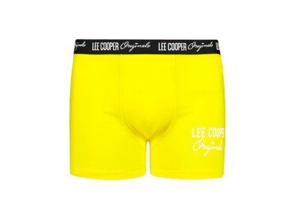 Pánské boxerky Lee Cooper logo dole Žlutá