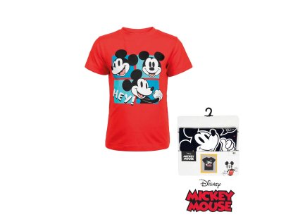 Tričko s krátkým rukávem Disney Mickey Mouse - červená
