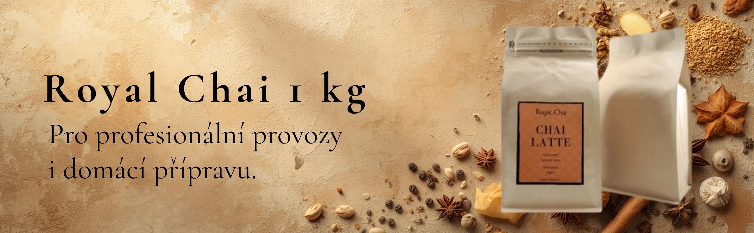 Royal Chai 1 kg – oblíbené chai latte pro kavárny i domácí přípravu