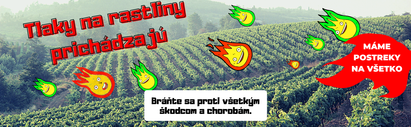 Postreky proti skodcom a chorobam - mame postreky na vsetko