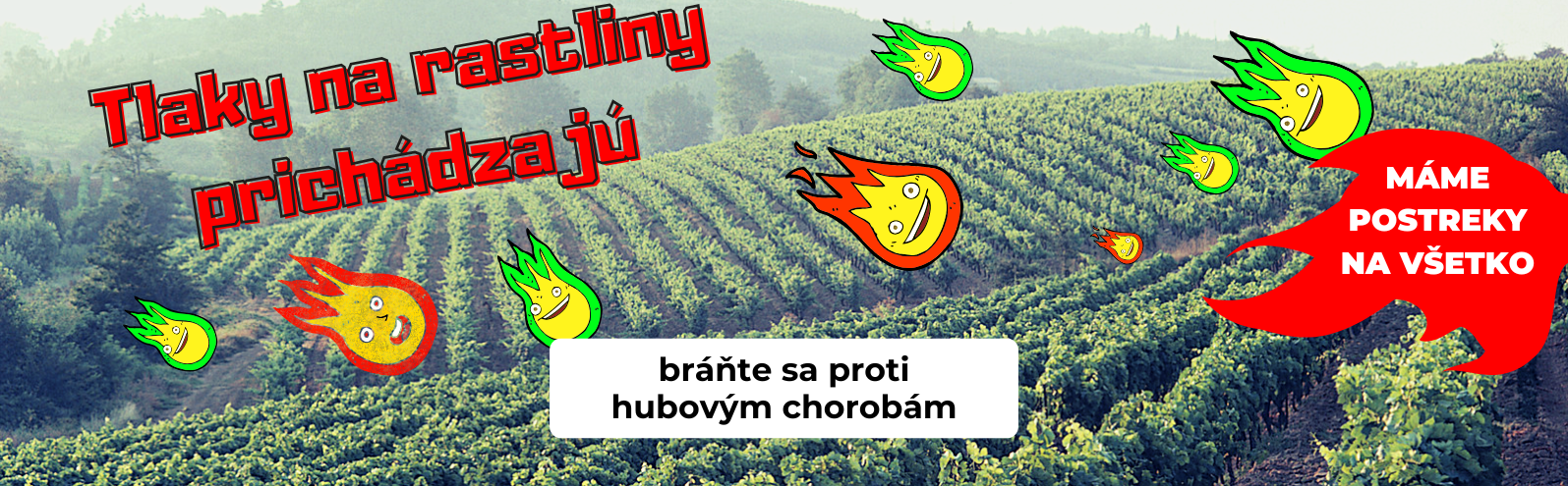 Hubové choroby - MÁME POSTREKY NA VŠETKO