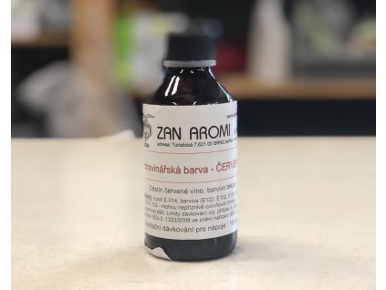Barva červená tekutá 100 ml