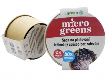 Microgreens set 2+2 KAPUSTA ČERVENÁ