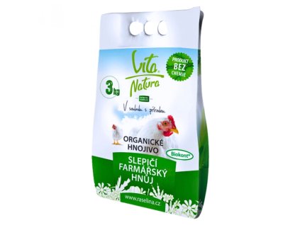 Pravý slepačie hnoj 3 kg