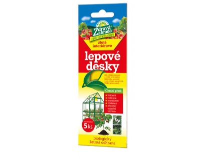 Zdravá zahrada- Lepové desky žluté 5ks interiérové