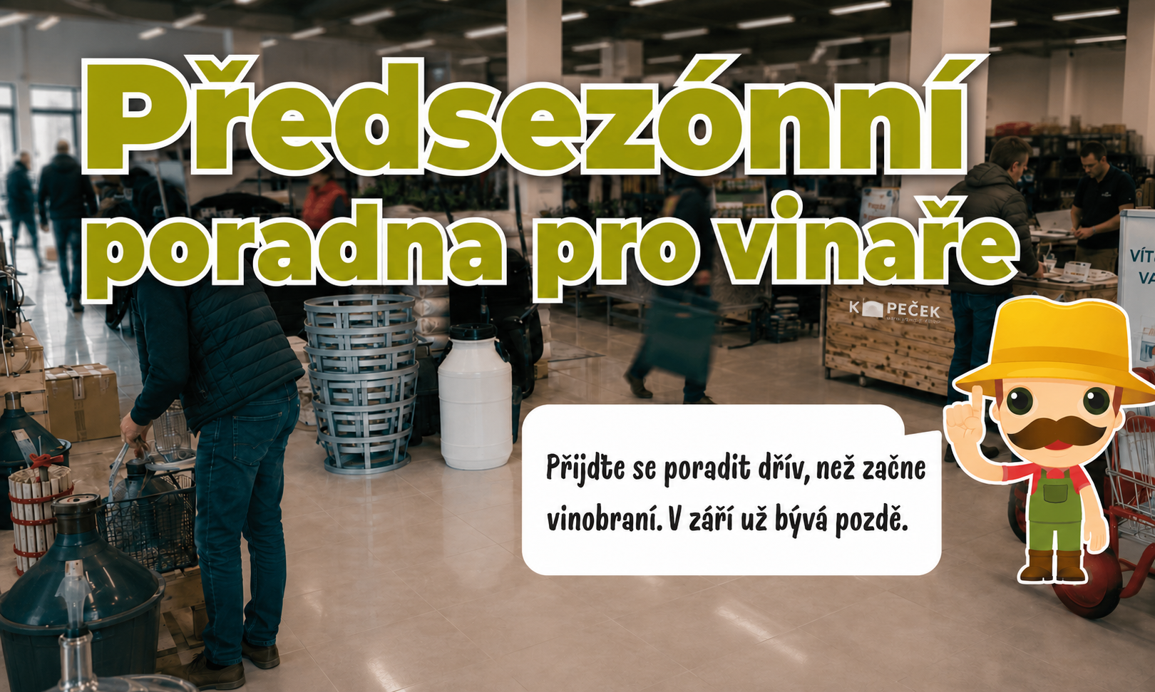 Předsezónní poradna pro vinaře: Přijďte se poradit za našimi enology