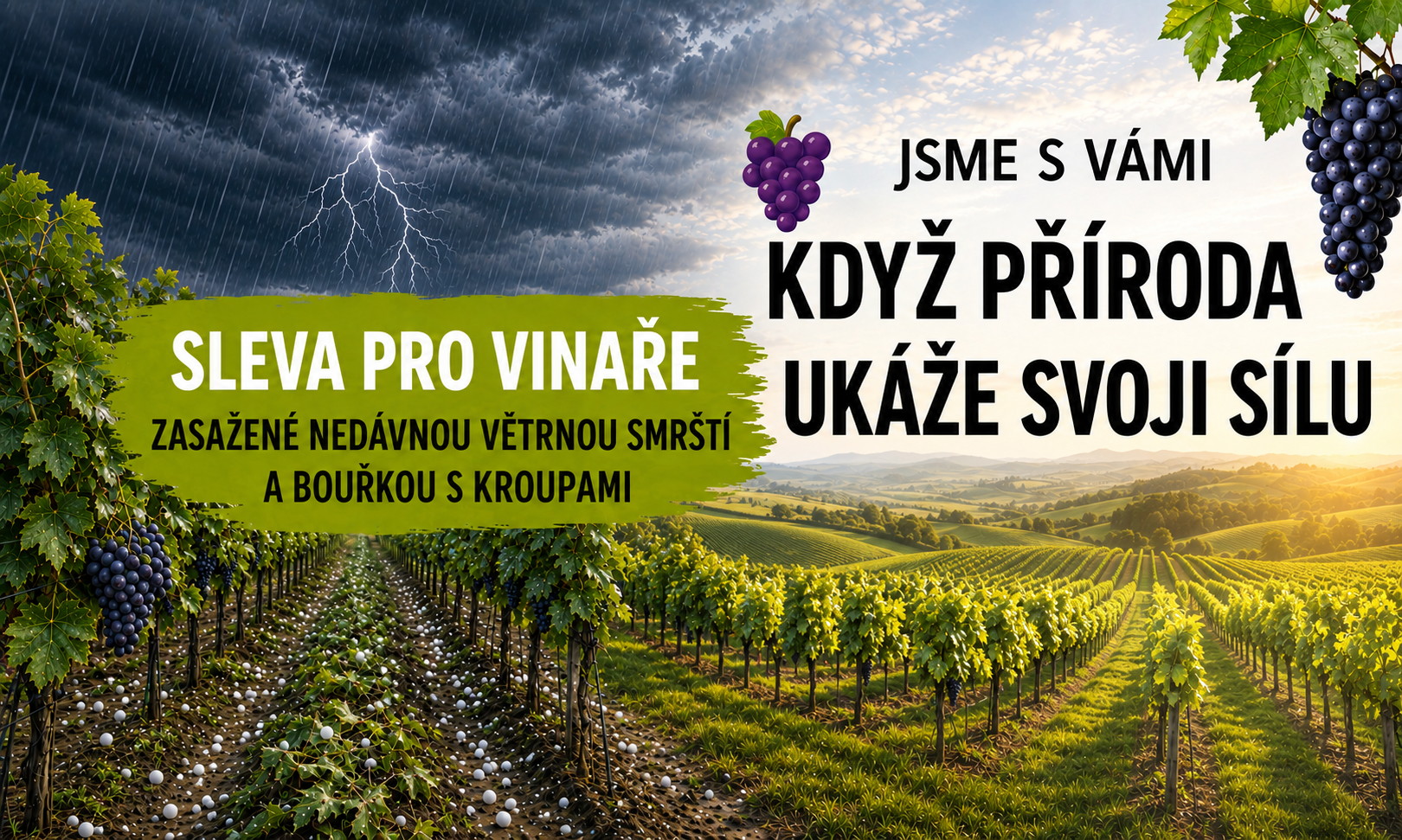 Mimořádná pomoc pro vinaře zasažené počasím: Sleva 15 % na ošetření révy v Dubňanech