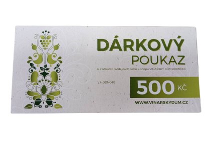 Dárkový poukaz 500 Kč