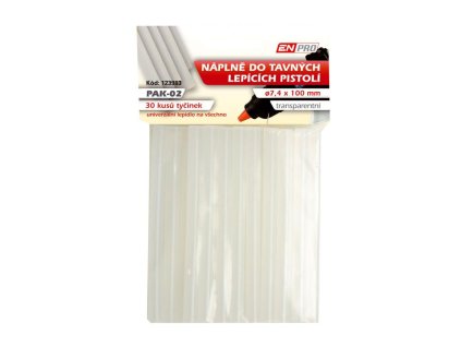 123983 Lepidlo tavne PAK 02 7 4 x 100 mm 30 ks transparentni ENPRO 0a