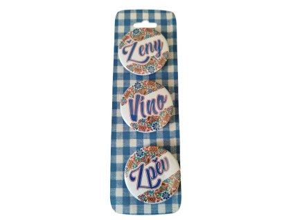 Placky žertovné - „Ženy“, „Víno“, „Zpěv“