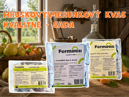Hruškový meruňkový kvas kvalitně sada
