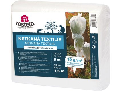 Netkaná textilie bílá 5x1,6m