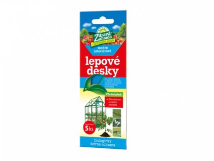 Zdravá zahrada - Lepové desky modré 5 ks interiérové