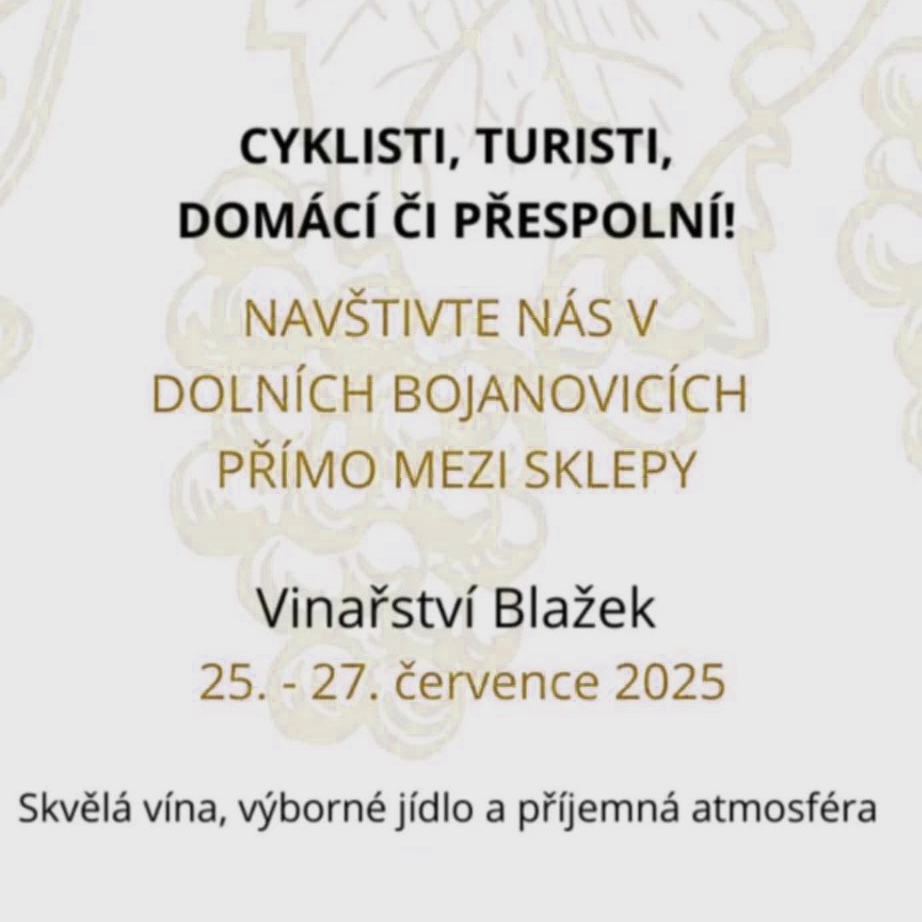 Na kole do Bojanovic 25.-27. července