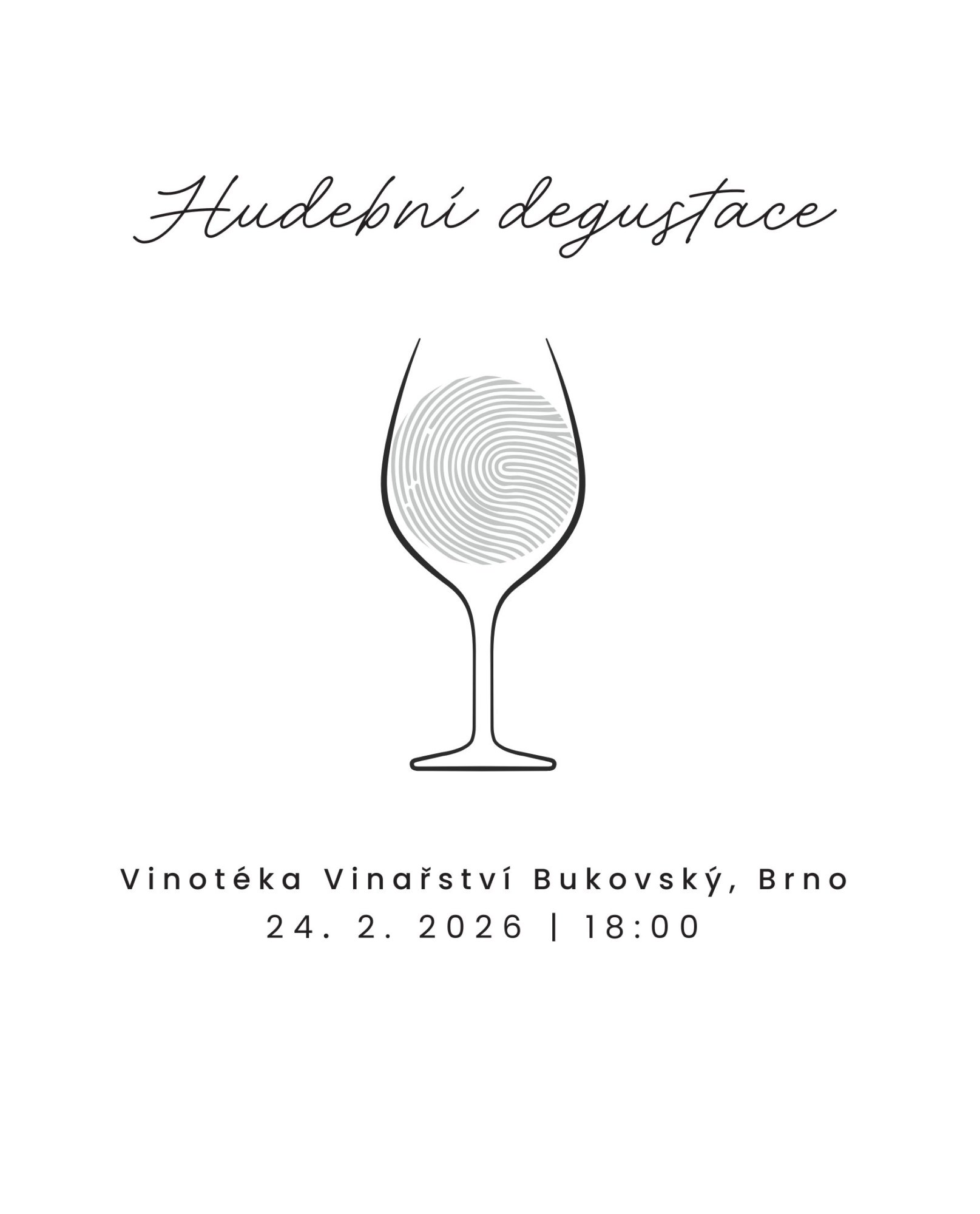 24. 2. 2026 Hudební degustace v brněnské vinotéce
