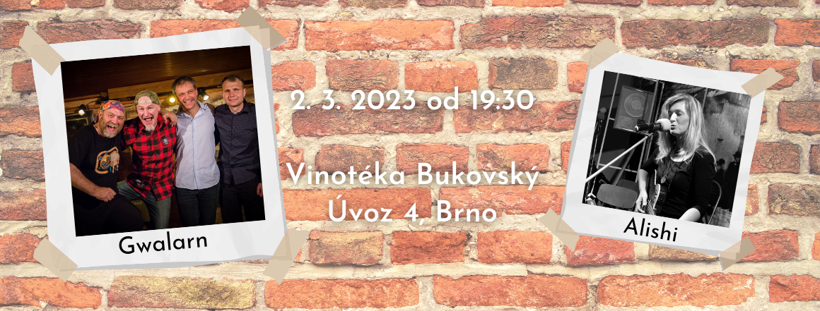 2. 3. 2023 Gwalarn a Alishi ve vinotéce v Brně
