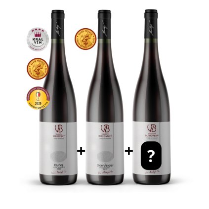 Valentýnská sada vín červená