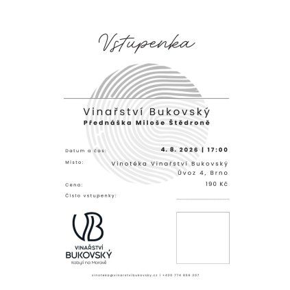 Vstupenka Miloš ŠTĚDROŇ 4.8. 2026 (1)