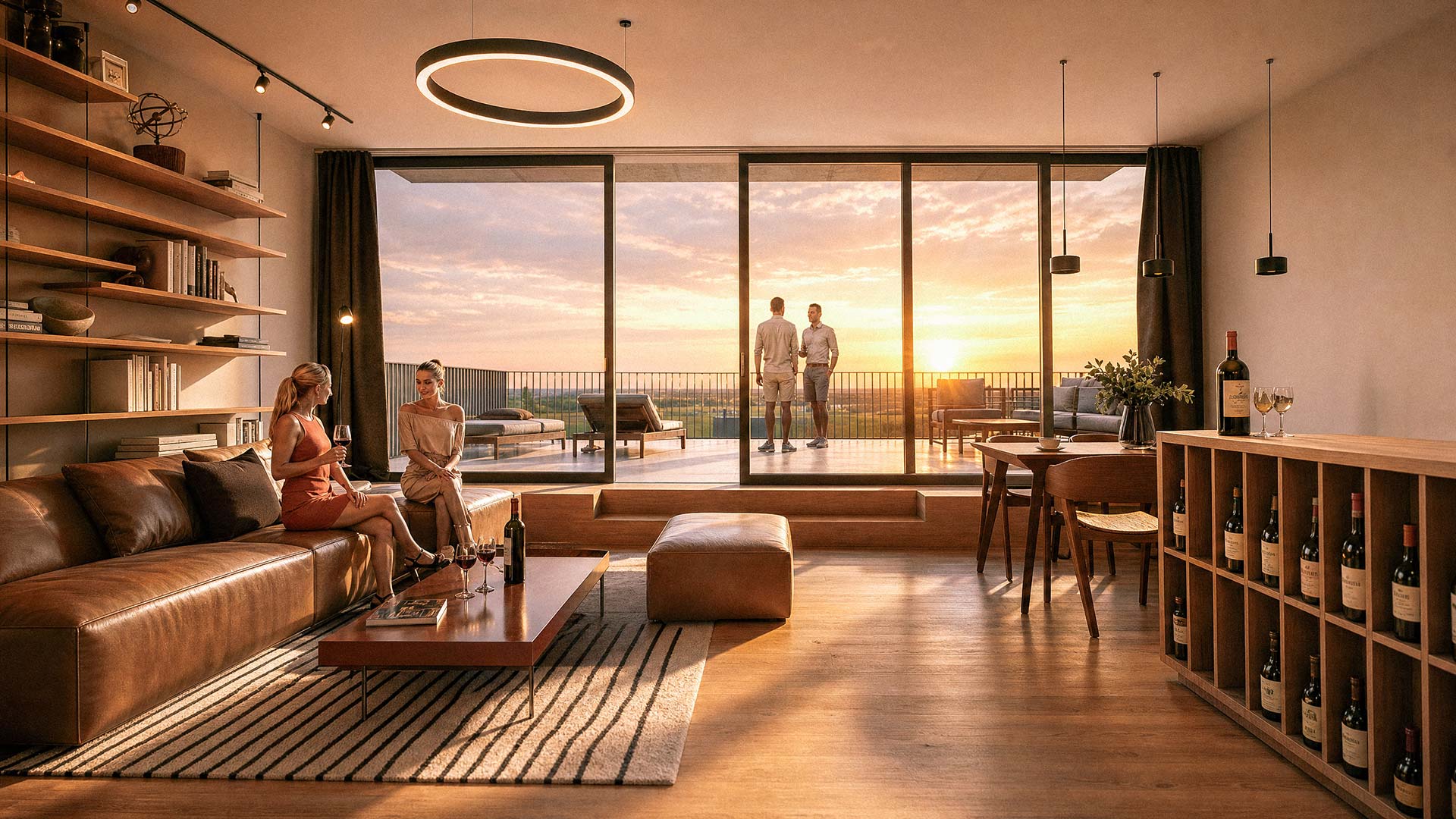 Apartmán se střešní terasou