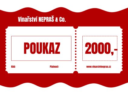Dárkový poukaz na 2000,-