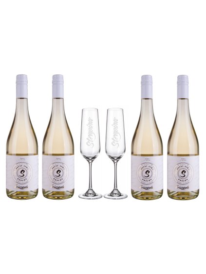 BUBLINY PRO DVA - frizzante set + 2 skleničky