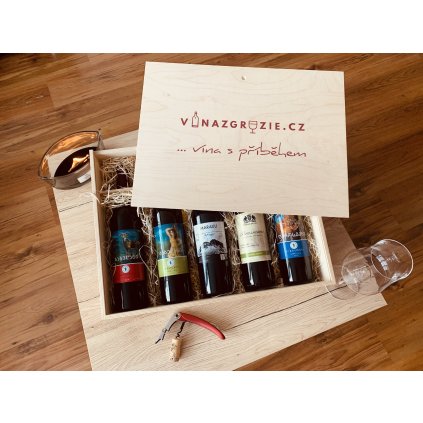 Degustační dárkový box polosuchých vín