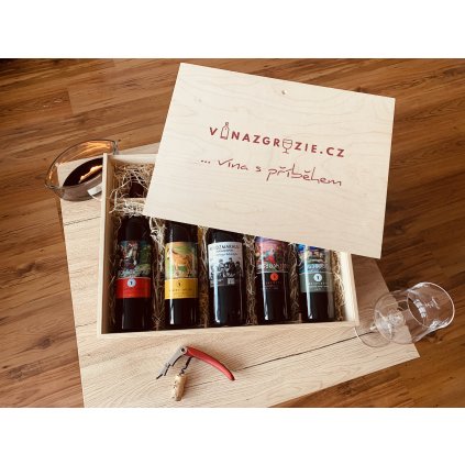 Degustační dárkový box polosladkých vín